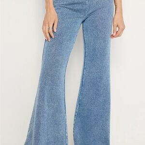 Good American Jeanius Flare Cotton French Terry Pants